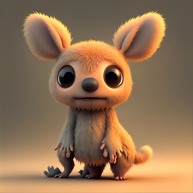 foto di mini scoiattolo carino in stile pixar 3d
