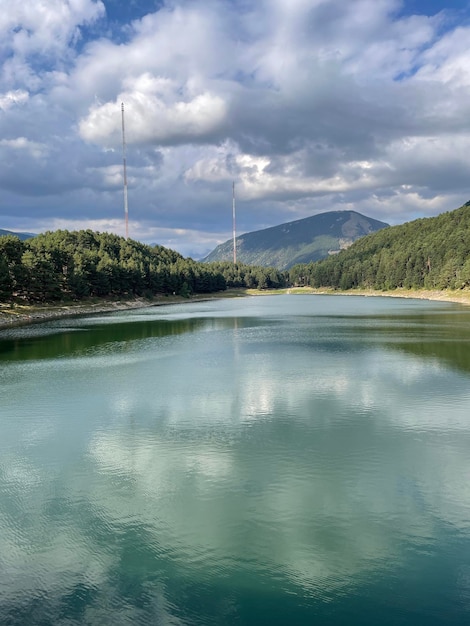 Foto di montagne e lago