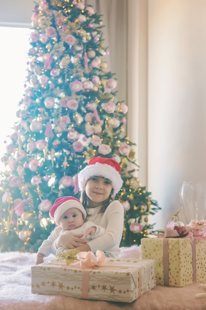 Foto di Natale dei bambini del nuovo anno