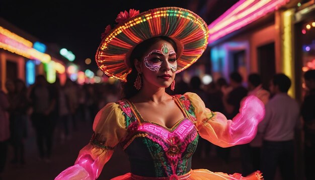 Foto di NeonLit Cinco De Mayo Dancer