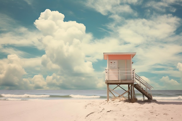 Foto di paesaggio da sogno sulla spiaggia