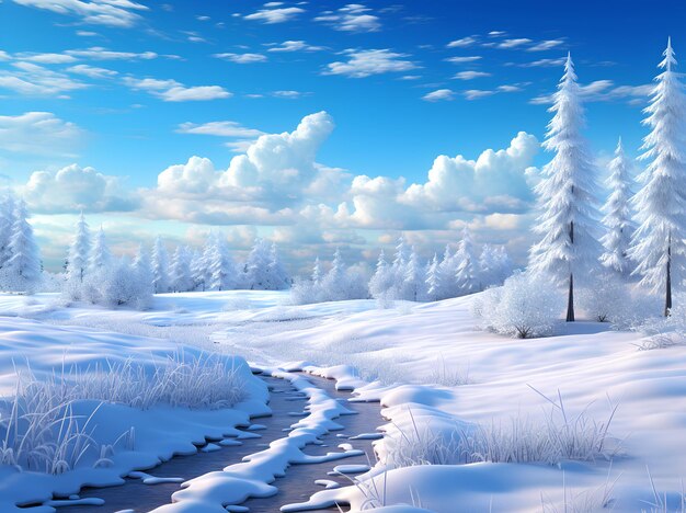 Foto di paesaggio invernale