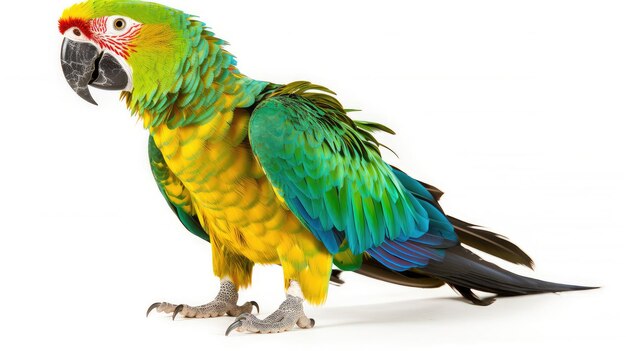 Foto di pappagallo esotico illustrazione realistica generativa ai