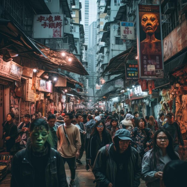 Foto di persone a Hong Kong