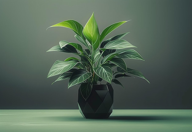 Foto di piante da camera su uno sfondo bianco isolato
