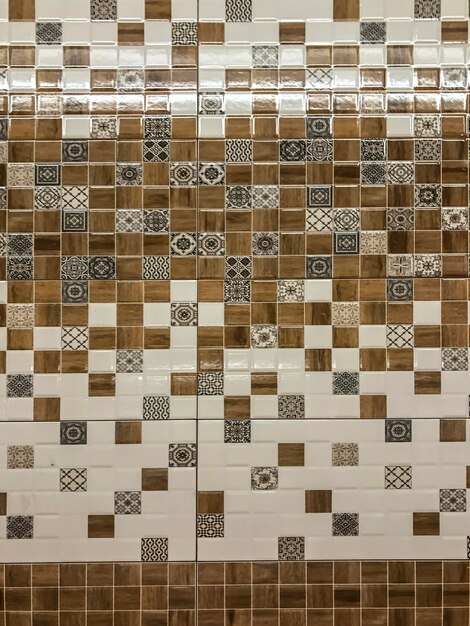 foto di piastrelle di ceramica mosaico in primo piano