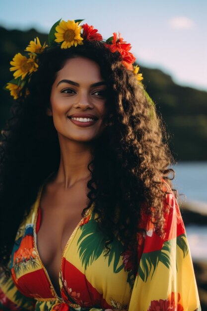 foto di posa dinamica emotiva Donna brasiliana in autunno