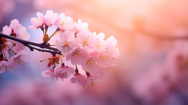 Foto di primavera sfondo fiori di ciliegio bellissimi