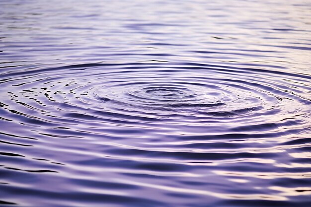 Foto di Ripples su una superficie di stagno sfondo naturale