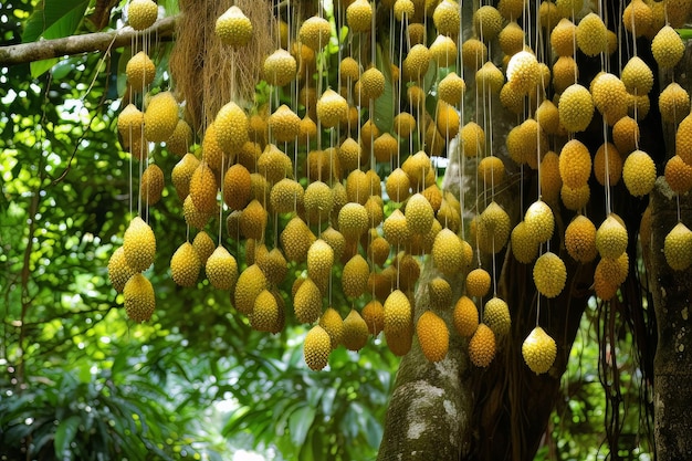 Foto di scorta di frutti e alberi esorici