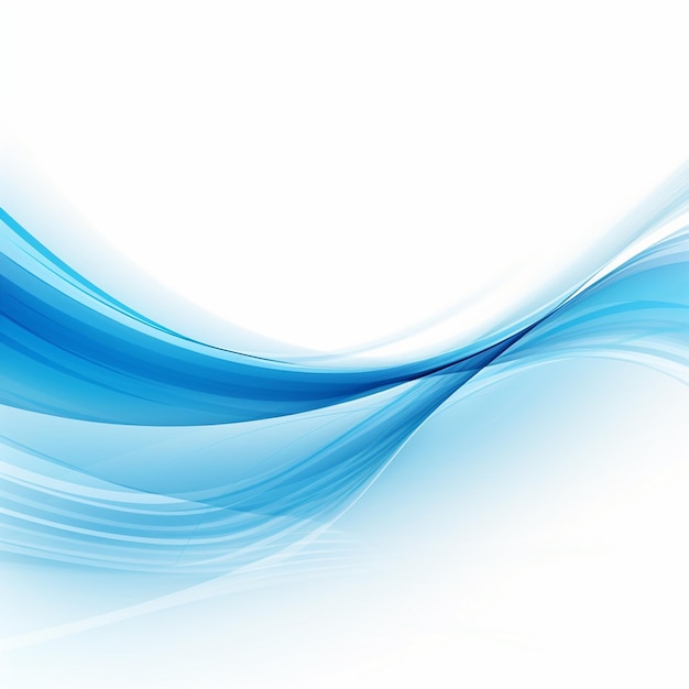 Foto di sfondo a onde blu sfondo a ondate blu per la progettazione AI Generato
