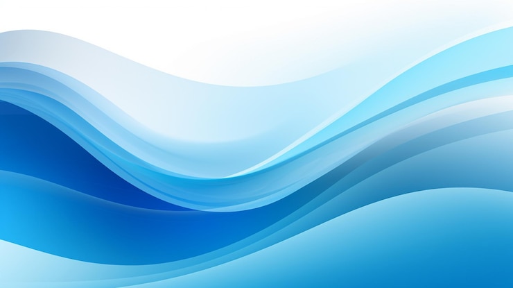 Foto foto di sfondo a onde blu sfondo a ondate blu per la progettazione ai generato