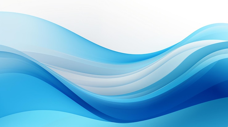 Foto foto di sfondo a onde blu sfondo a ondate blu per la progettazione ai generato