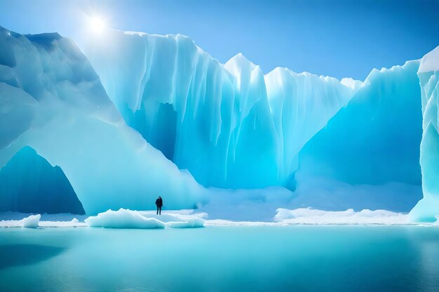 Foto di sfondo bellissima foto bellissima vista colorata Buon anno nuovo 2024 Ai Generato