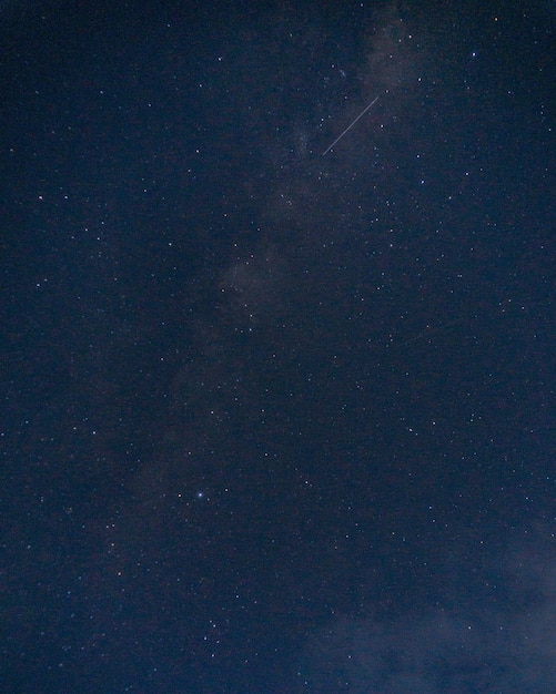 Foto di sfondo con un tema galassia stella blu di notte