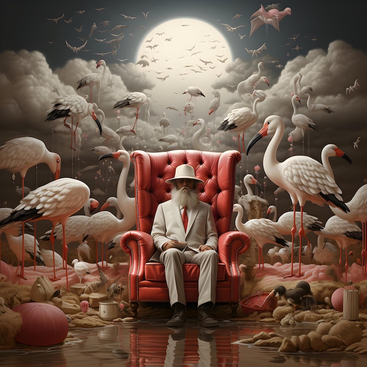 Foto foto di sfondo del surrealismo esplorazione del mondo surreale fantasie artistiche generative ai