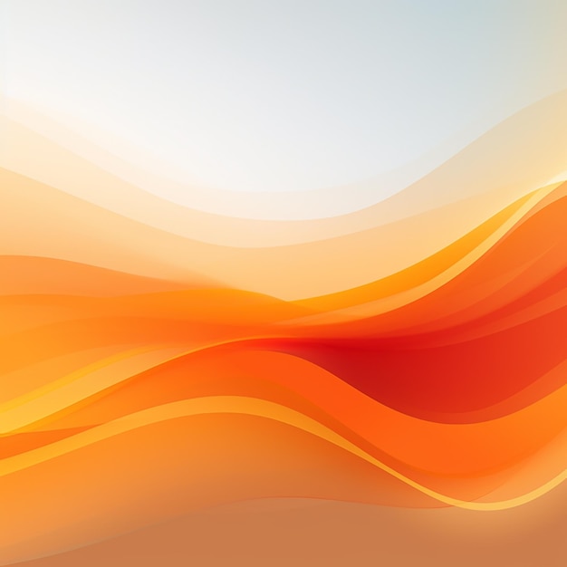 Foto di sfondo di forme d'onda astratte di colore arancione