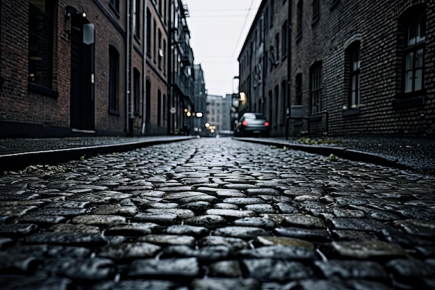 Foto di strade di ciottoli