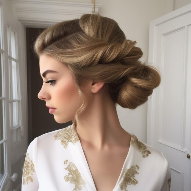 Foto di The sideswept updo