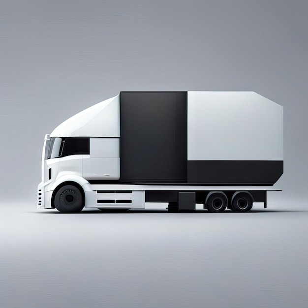 Foto di Truck illustratio minimalista