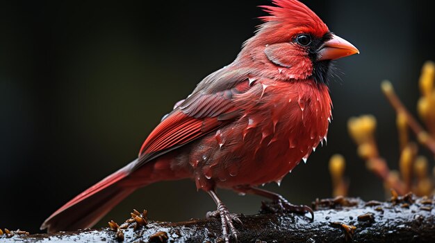 foto di uccello carino generativo ai