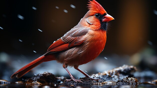 foto di uccello carino generativo ai