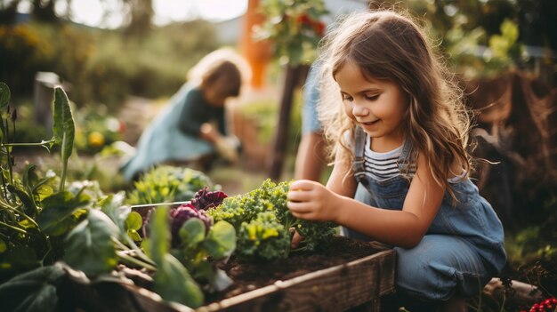 Foto di un'agricoltore donna