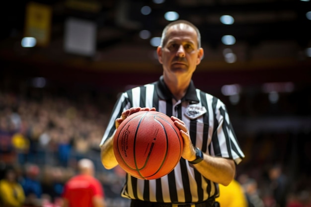 Foto di un arbitro sportivo