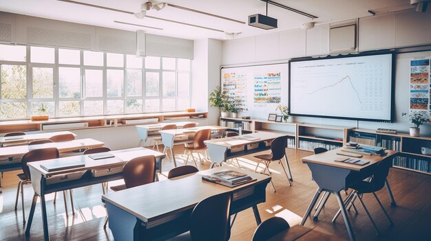 foto di un'aula scolastica