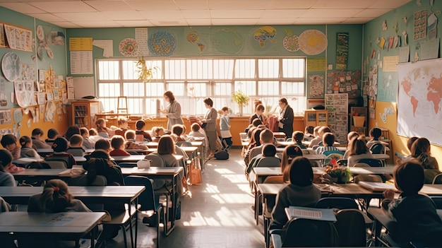 foto di un'aula scolastica