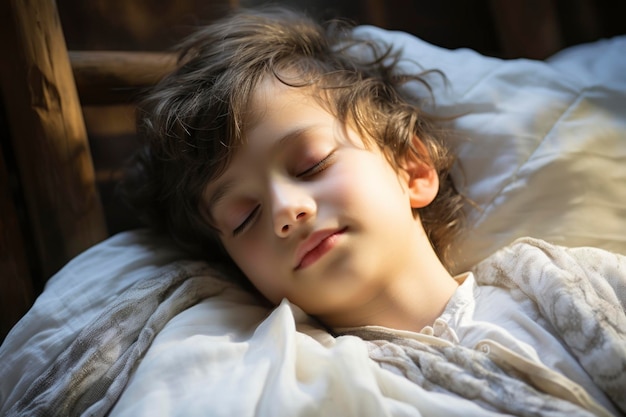 Foto di un bambino che dorme