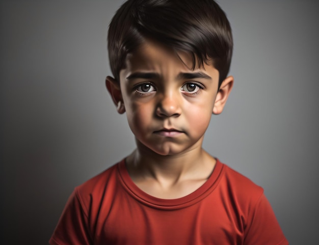 Foto di un bambino su International Child Victim Of Aggression With Generative Ai
