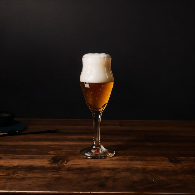 Foto di un bicchiere di birra