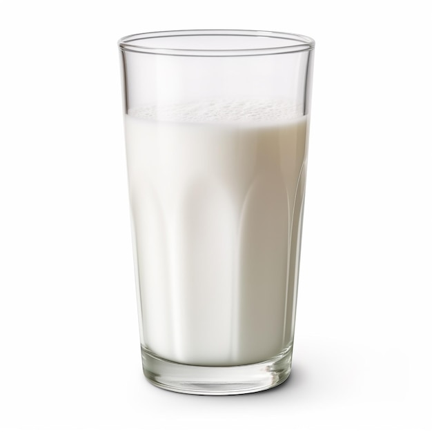 Foto di un bicchiere di latte