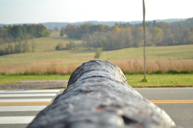 Foto di un cannone caduta durante la caduta a Valley Forge, Philadelphia, PA