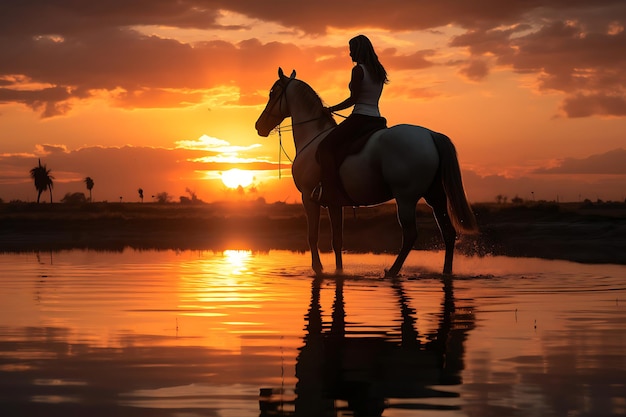 Foto di un cavallo all'aperto