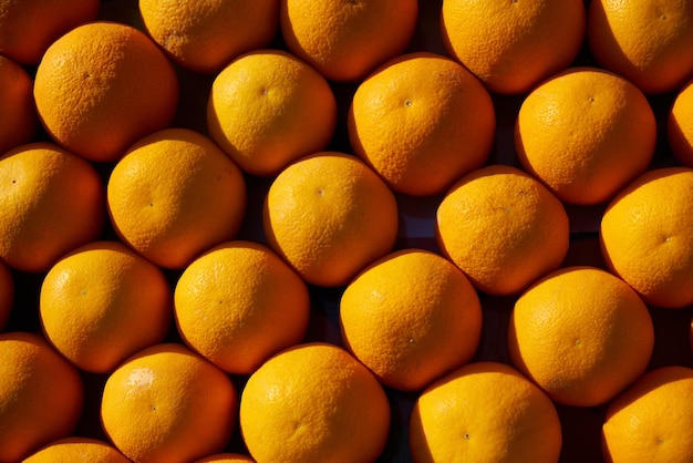 Foto di un lotto di frutta arancione