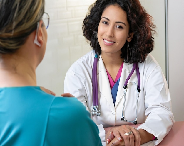 foto di un medico e un paziente