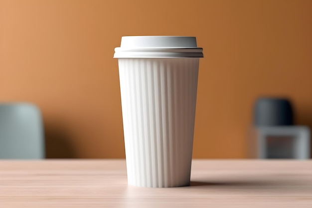 Foto di un modello vuoto della tazza di caffè