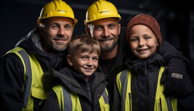 Foto di un operaio in fabbrica