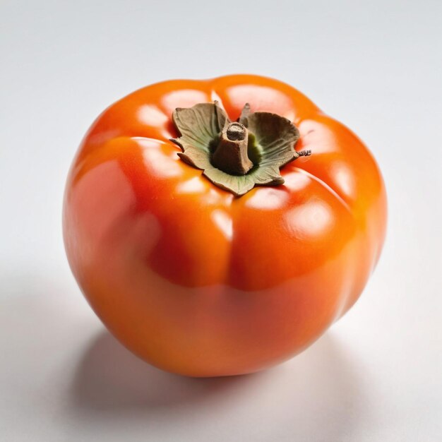 foto di un Persimmon fresco isolato su sfondo di carta