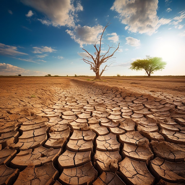 foto di un riscaldamento globale dovuto alla siccità