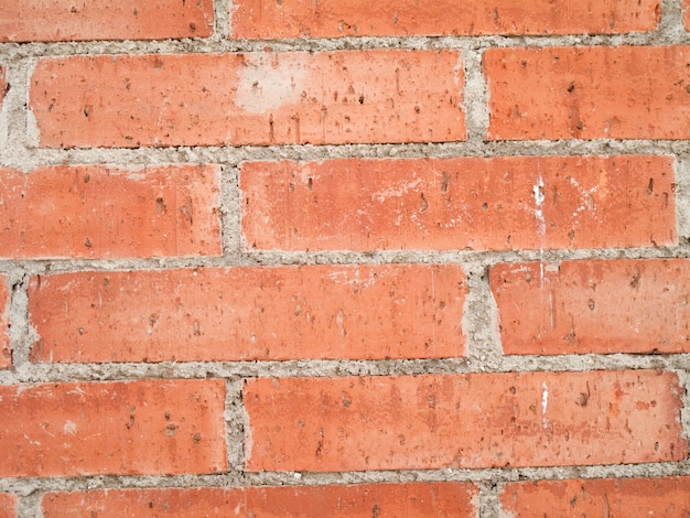 Foto di un semplice muro di mattoni rossi per lo sfondo