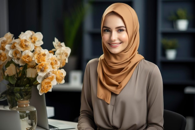 Foto di una bella donna con l'hijab