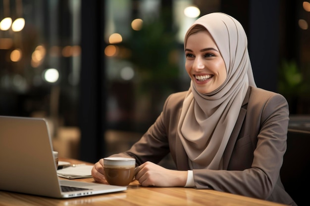 Foto di una bella donna con l'hijab