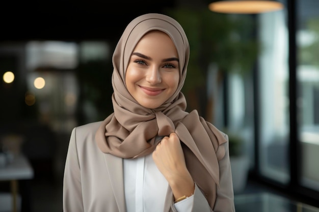 Foto di una bella donna con l'hijab