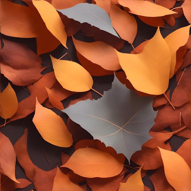 Foto di una disposizione circolare di foglie