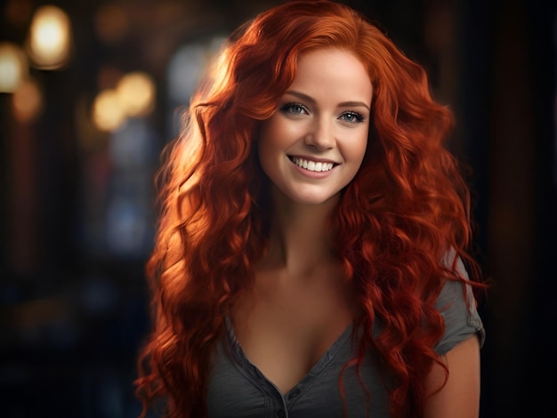foto di una ragazza irlandese con i capelli rossi