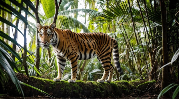 Foto di una tigre nella giungla