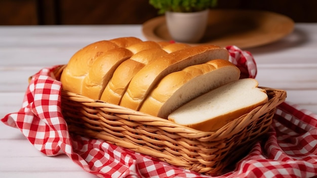 Foto di vari tipi di pane sulla tavola di legno